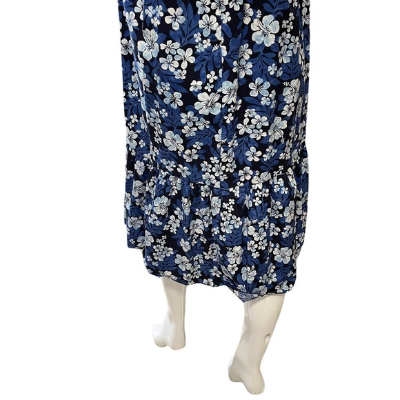 Jane M Honolulu Vintage Ruffle Collar Shift Dress Tropical Prairie Sun Size 14 - Picture 10 of 16